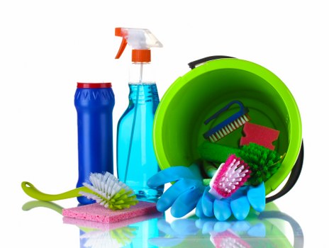 Professional cleaners in Acton cleaning a modern home interior