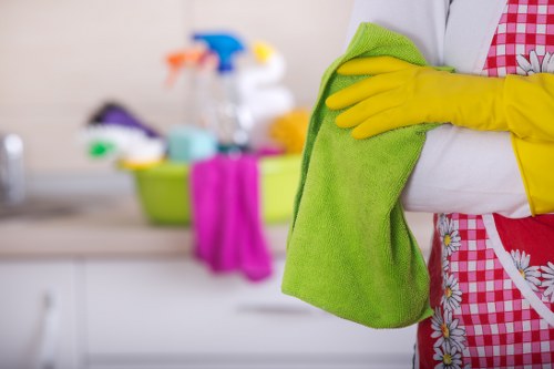 Safe carpet cleaning in an occupied property with wet floor precautions