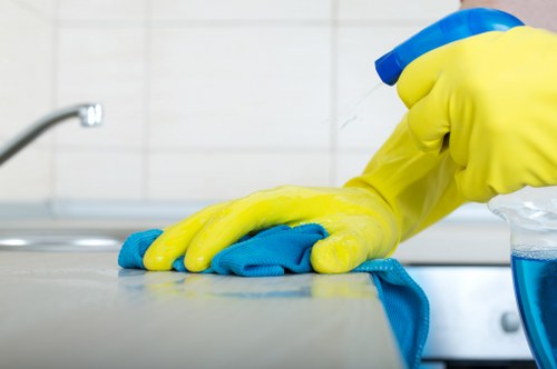 Clean carpet in a comfortable room after professional care